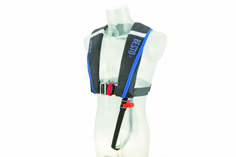 Besto Comfort Fit 180N Reddingsvest - Zwart/blauw - Afbeelding 2