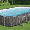 Bestway Power Steel Oval Zwembad - 610 X 366 X 122 Cm - Met Filterpomp En Accessoires