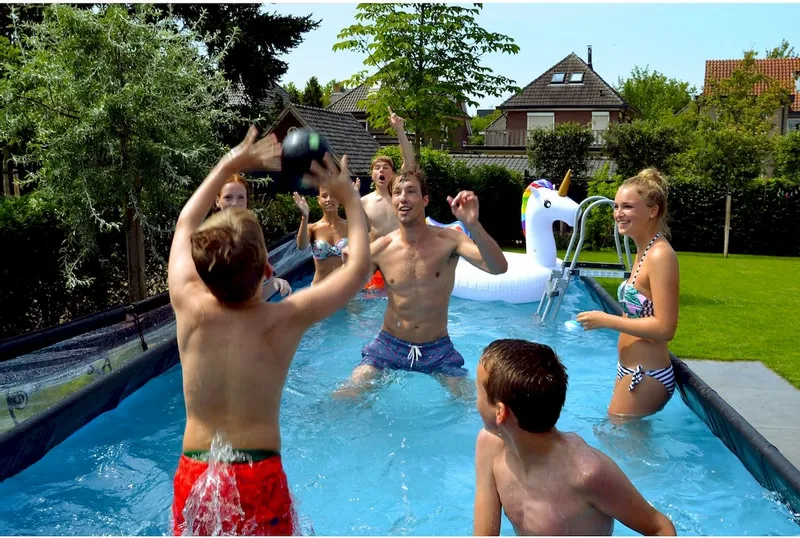 EXIT TOYS EXIT Stone Zwembad - 540 X 250 X 100 Cm - Met Zandfilterpomp En Trap - Afbeelding 5