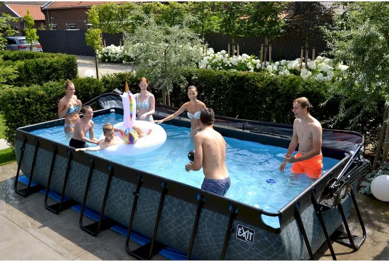 EXIT TOYS EXIT Stone Zwembad - 540 X 250 X 100 Cm - Met Zandfilterpomp En Trap - Afbeelding 6