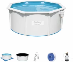 Bestway Hydrium Alderney Metalen Zwembad Ø300 X 120 Cm