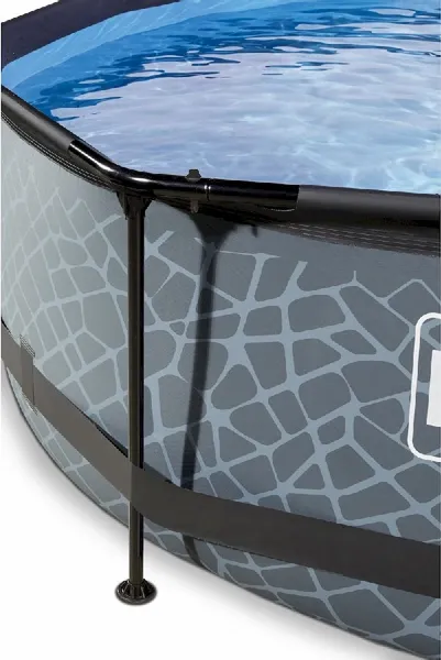 EXIT TOYS EXIT Stone Zwembad - 360 X 76 Cm - Met Filterpomp - Afbeelding 2