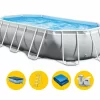 Intex Oval Prism Frame Pool - 503 X 274 X 122 Cm - Met Filterpomp En Accessoires