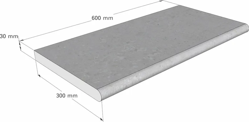 Scandi Roc Kiruna Randtegel - Diamond Grey - Afbeelding 6