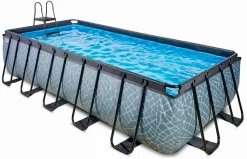 EXIT TOYS EXIT Stone Zwembad - 540 X 250 X 122 Cm - Met Zandfilterpomp En Trap